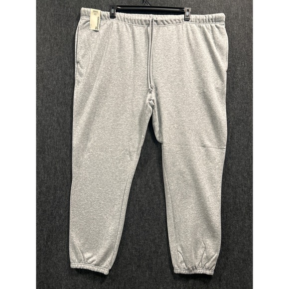No Boundaries Other - No Boundaries Fleece Jogger Mens 3XL Heather Grey New Drawstring Elastic Cuffs